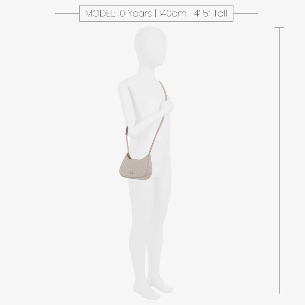 إمبوريو أرماني-حقيبة لون فضي براق (14 سم) | Childrensalon Outlet