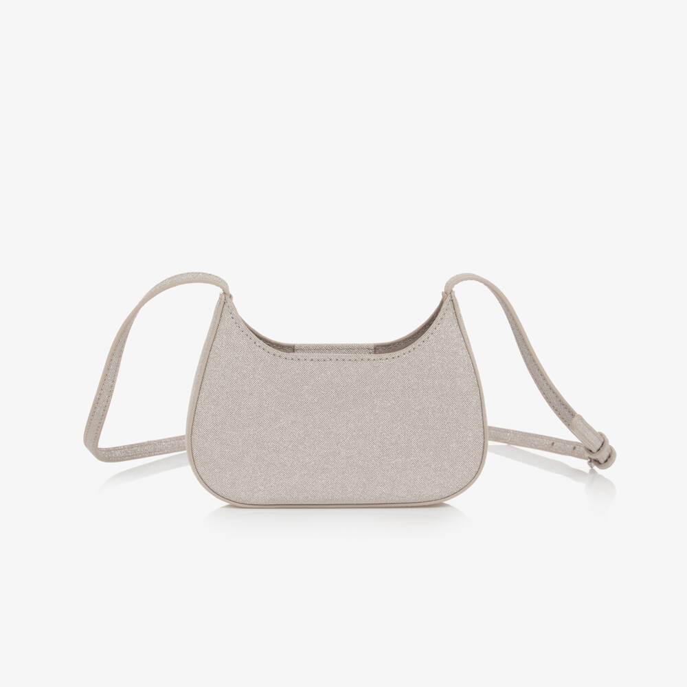 إمبوريو أرماني-حقيبة لون فضي براق (14 سم) | Childrensalon Outlet