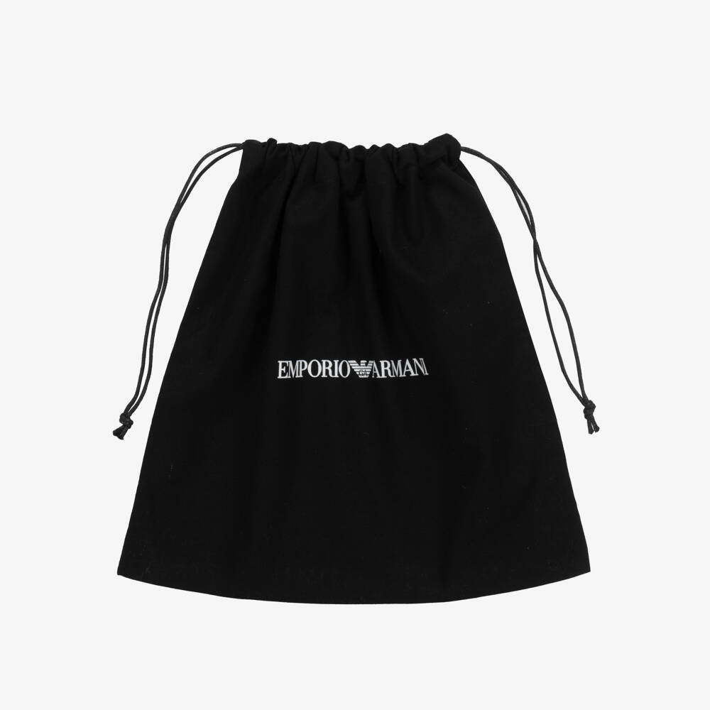 إمبوريو أرماني-حقيبة لون فضي براق (14 سم) | Childrensalon Outlet