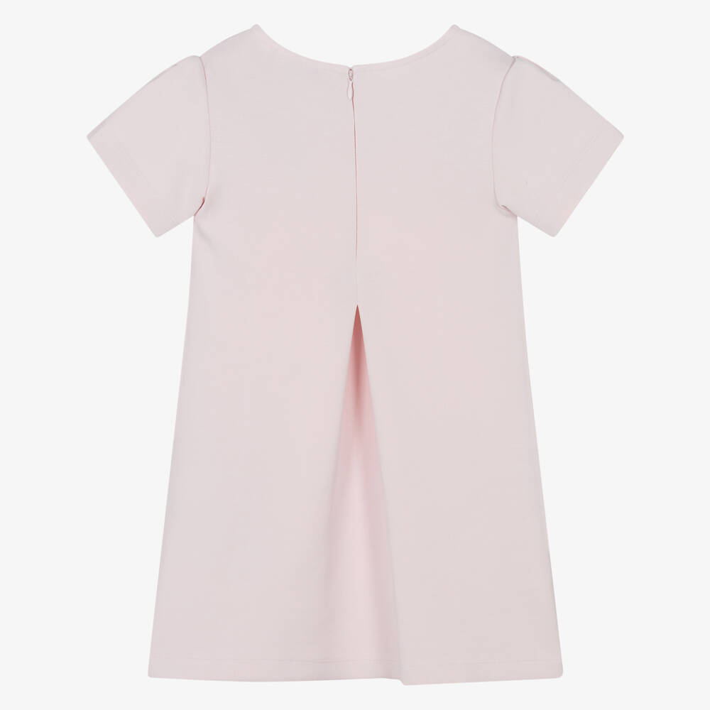 Emporio Armani-Girls Soft Pink Eagle Emblem Dress | Childrensalon Outlet