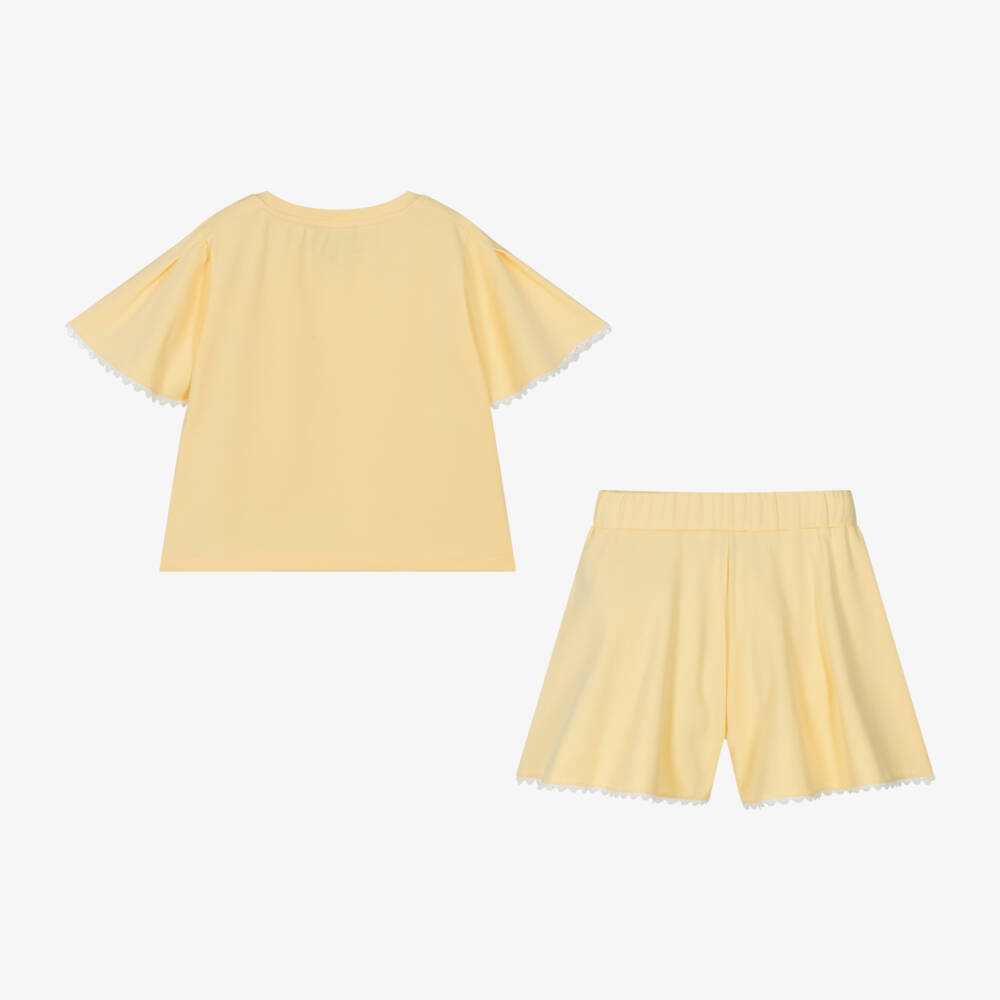 Emporio Armani-Girls Sunny Cotton Ensemble | Childrensalon Outlet