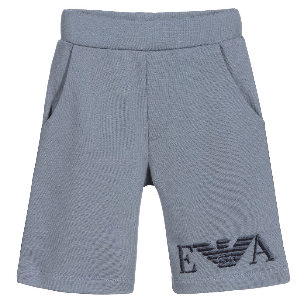 Emporio Armani - Short gris en jersey | Childrensalon