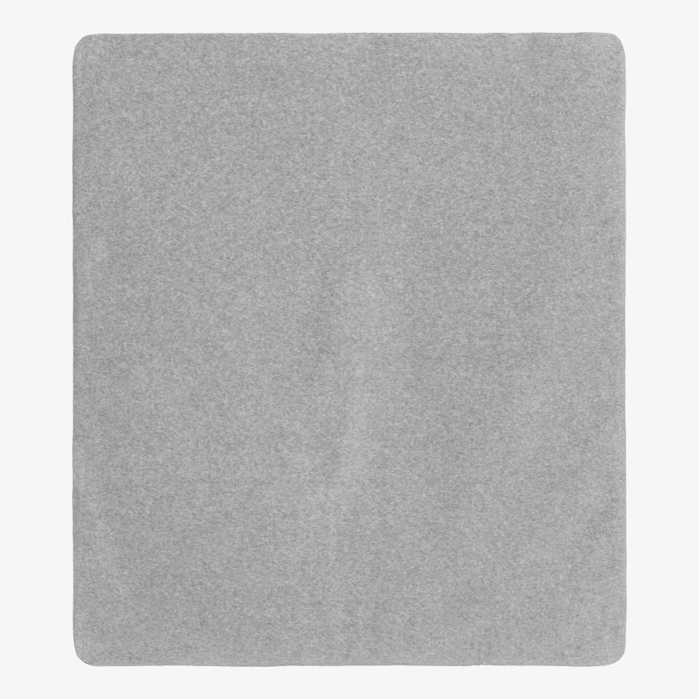 Emporio Armani - Couverture grise en velours (76 cm) | Childrensalon