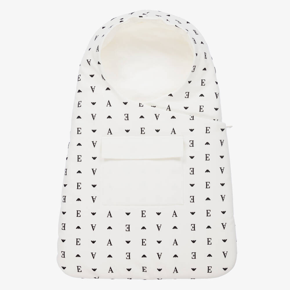 Emporio Armani - Ivory Cotton Baby Nest (67cm) | Childrensalon