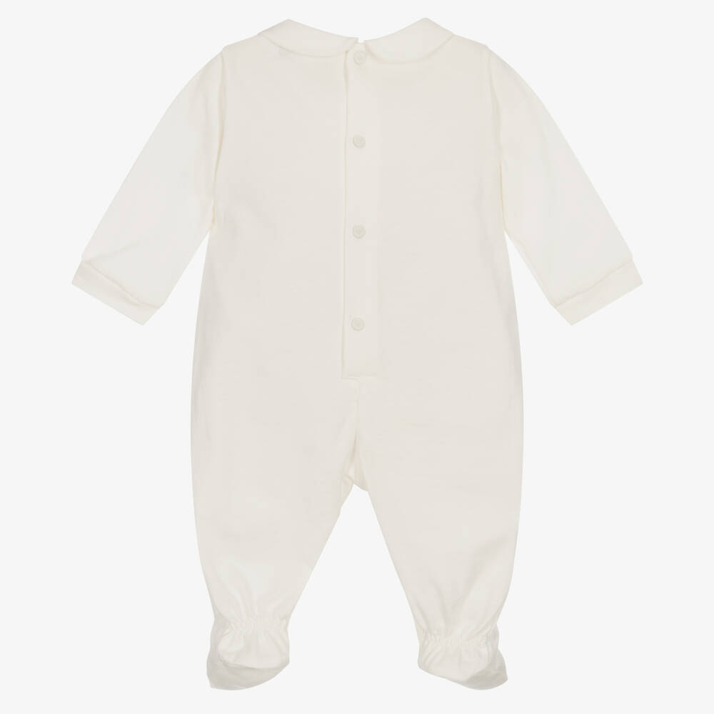 Emporio Armani-أفرول بيبي غرو قطن عضوي لون عاجي للأطفال | Childrensalon Outlet