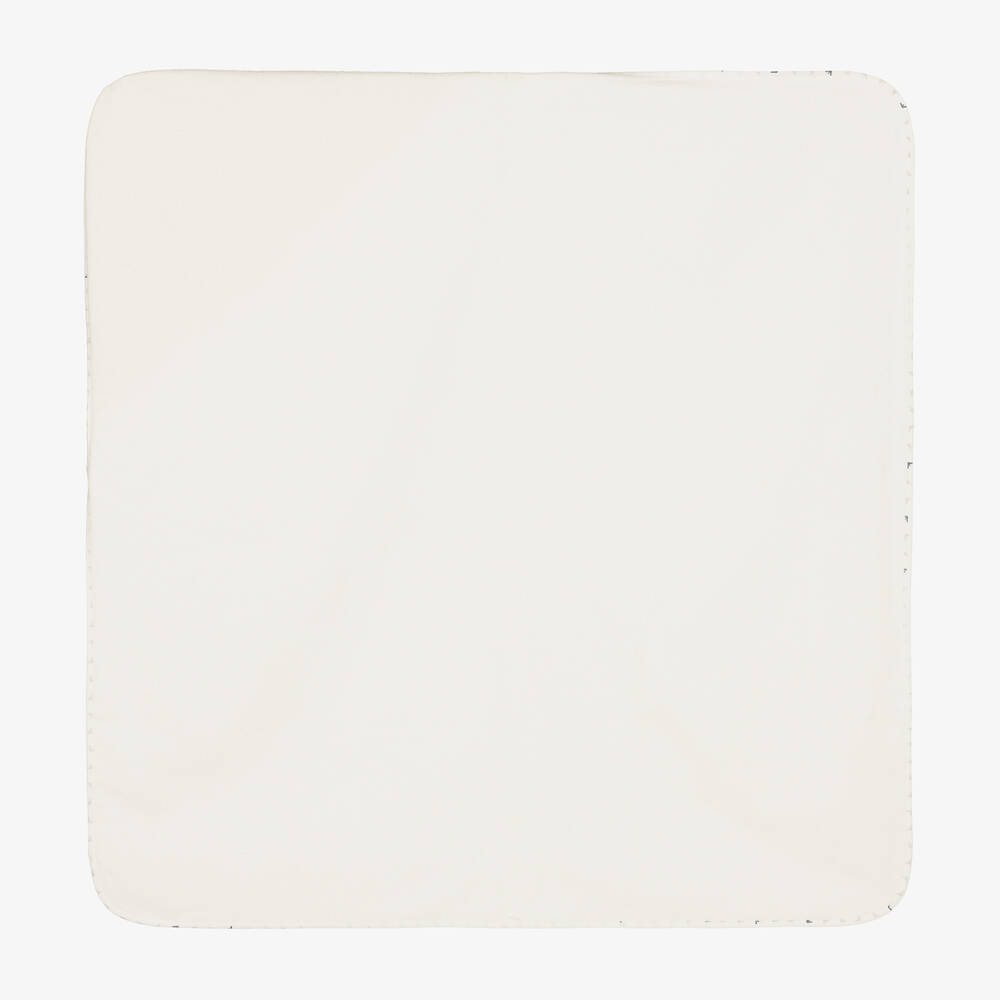 Emporio Armani-Ivory Cotton Logo Towel & Mitt Set | Childrensalon Outlet