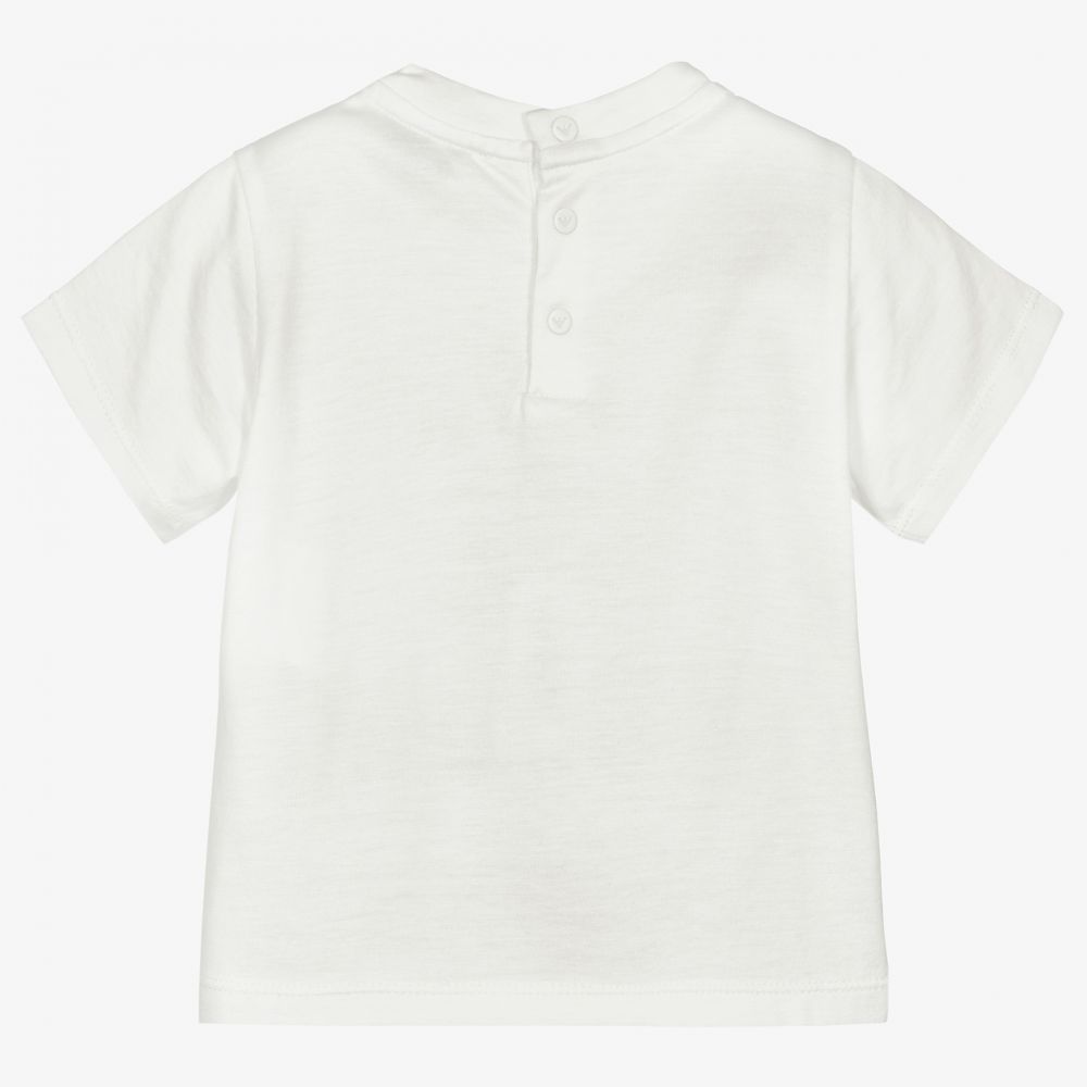 Emporio Armani-Кремовая футболка для малышей | Childrensalon Outlet