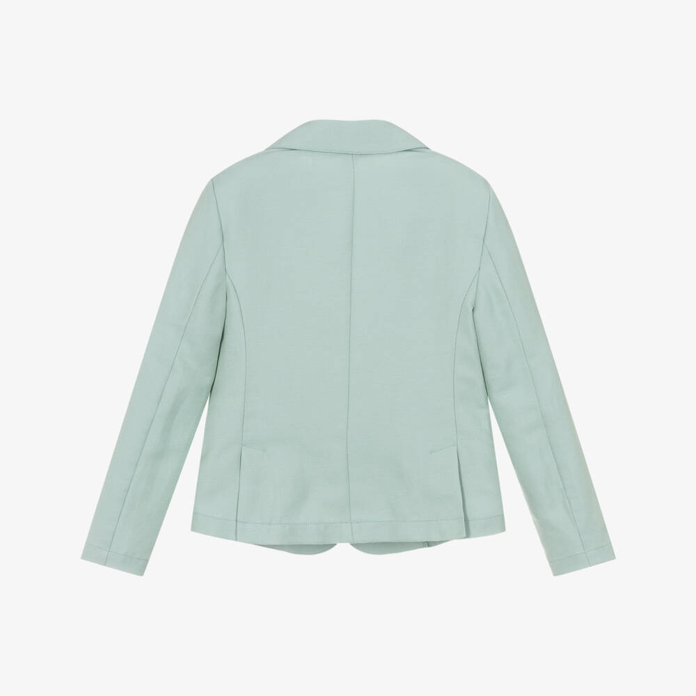 Emporio Armani-Mint Green Linen Blazer | Childrensalon Outlet