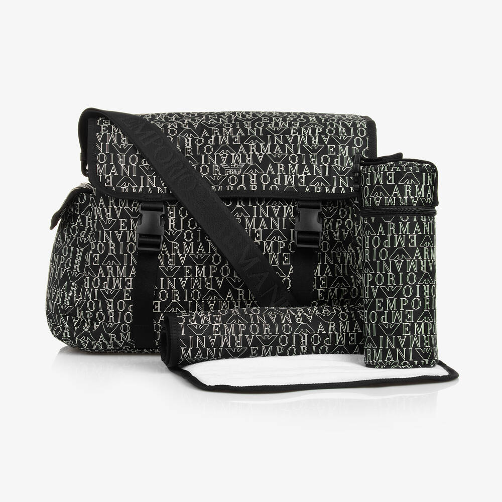 Emporio Armani-Navy Blue Changing Bag (36cm) | Childrensalon Outlet