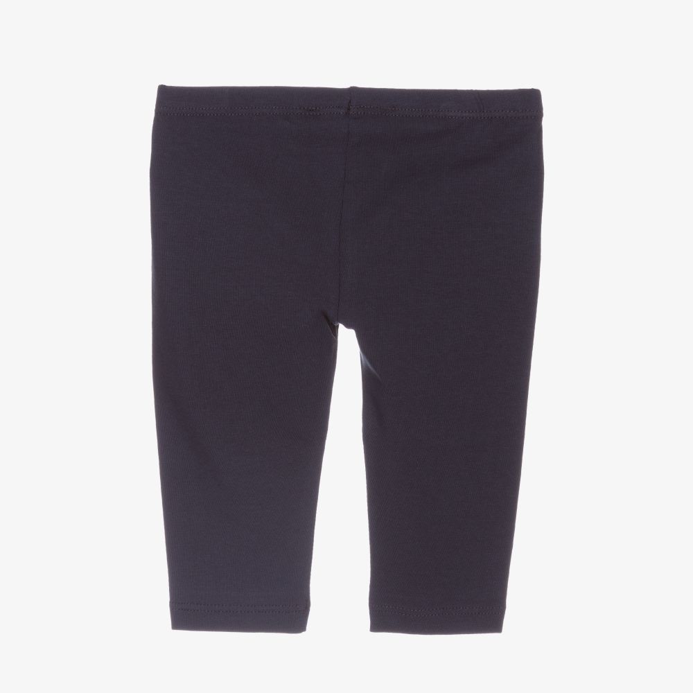 Emporio Armani Navy Blue Cotton Leggings Childrensalon Outlet