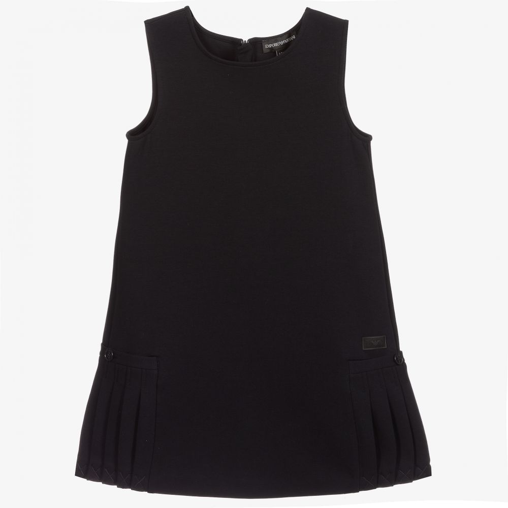 Emporio Armani - Navy Blue Pinafore Dress | Childrensalon