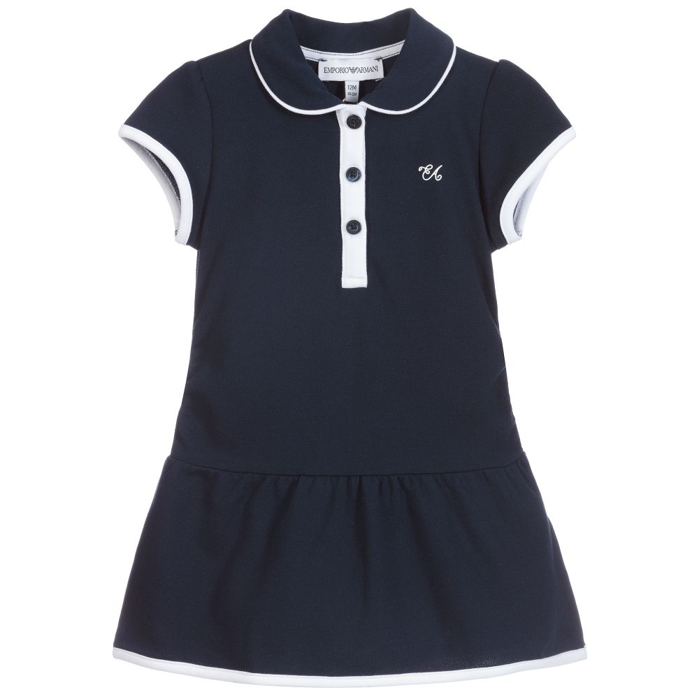 Emporio Armani - Navyblaues Polokleid | Childrensalon