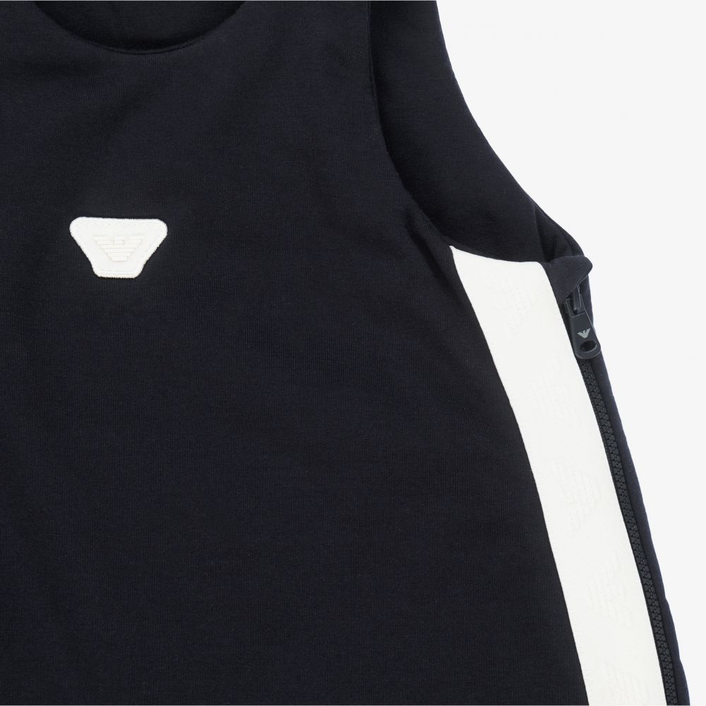 إمبوريو أرماني-كيس نوم قطن جيرسي لون كحلي للمواليد (60 سم) | Childrensalon Outlet