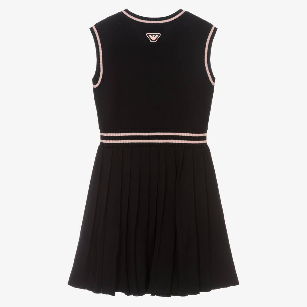 Emporio Armani-Navy Blue Varsity Logo Dress | Childrensalon Outlet