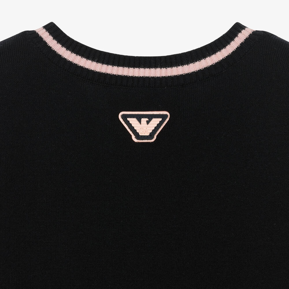 Emporio Armani-Navy Blue Varsity Logo Dress | Childrensalon Outlet