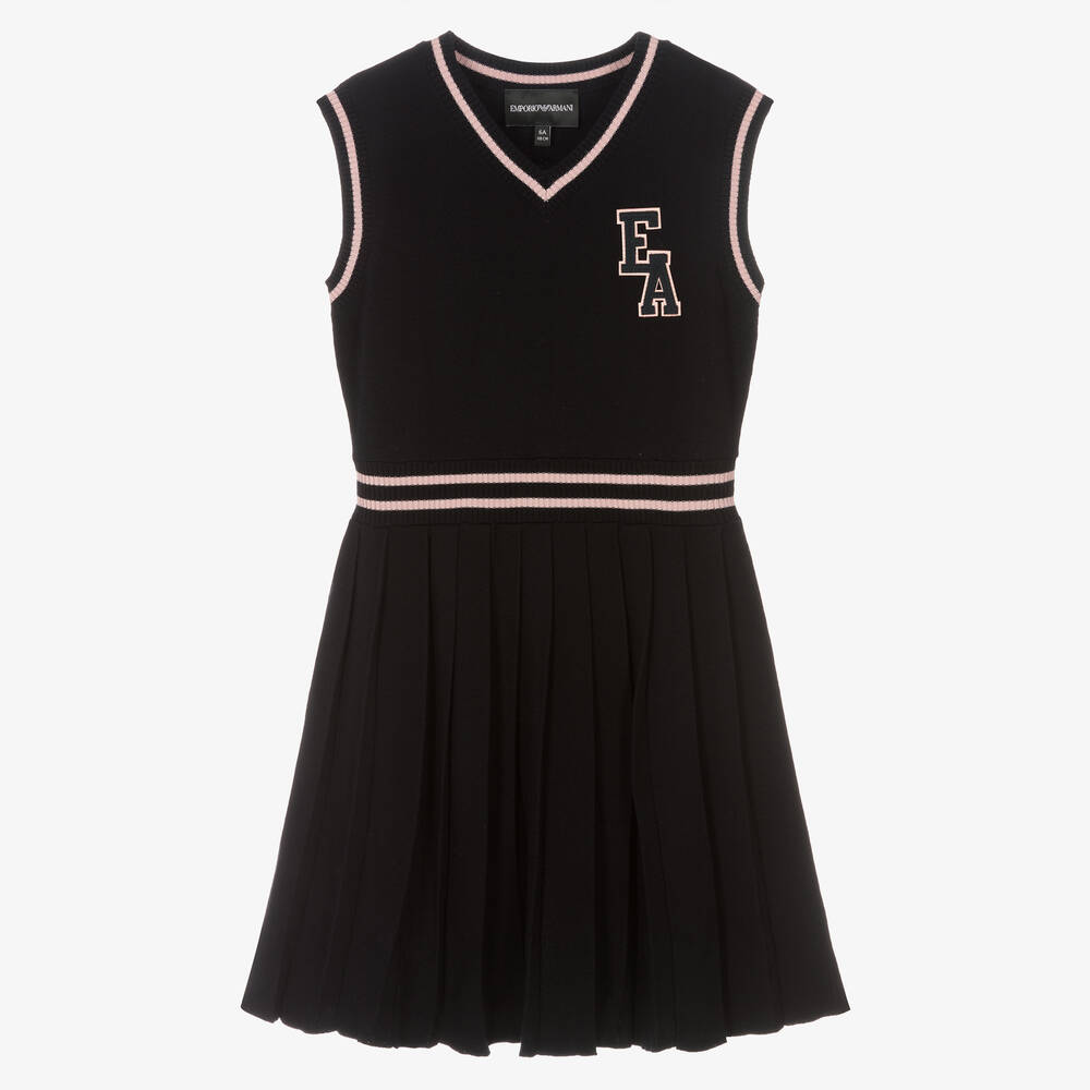 Emporio Armani - Navyblaues Kleid im College-Style | Childrensalon