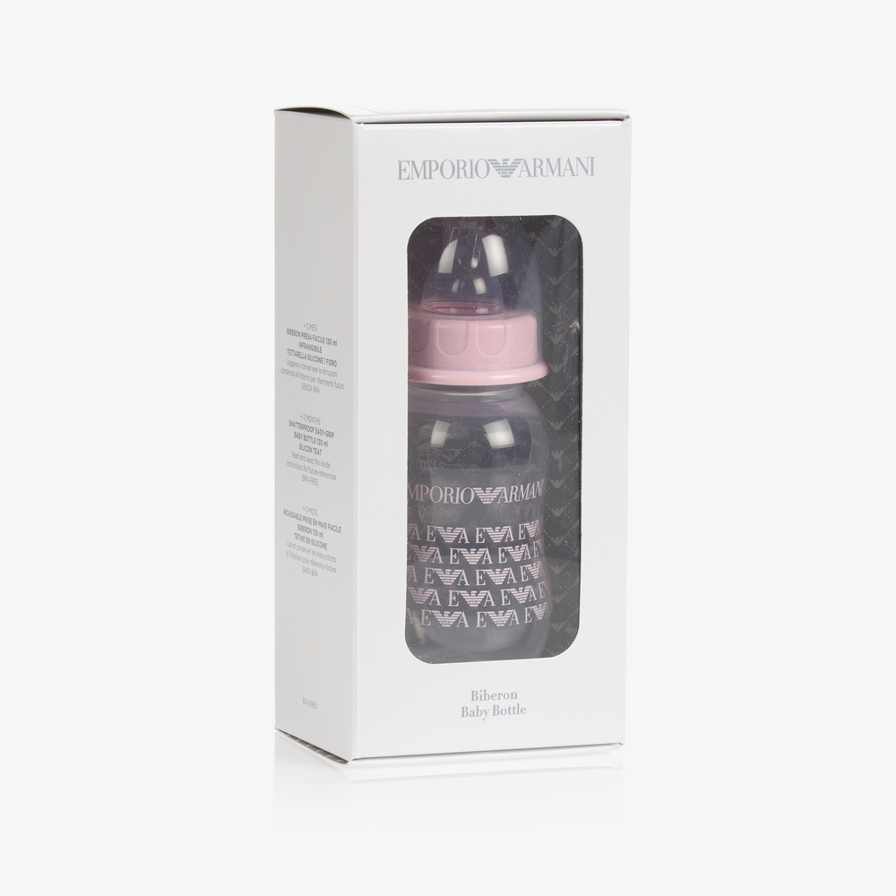 Emporio Armani Pink Eagle Baby Bottle 130ml Childrensalon Outlet