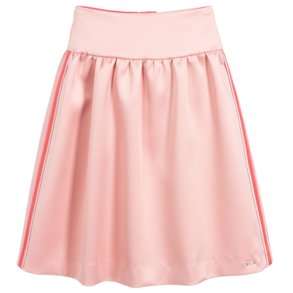 Emporio Armani - Pink Satin Skirt | Childrensalon