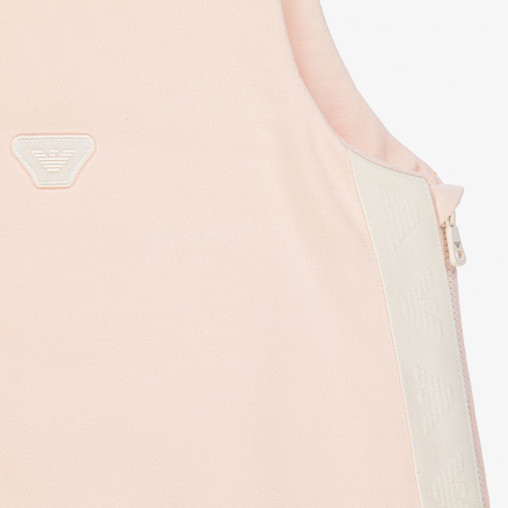 إمبوريو أرماني-كيس نوم قطن لون زهري للمولودات (60 سم) | Childrensalon Outlet