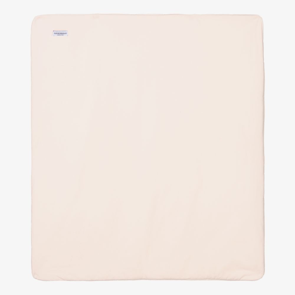 Emporio Armani-Розовое велюровое одеяло (76см) | Childrensalon Outlet