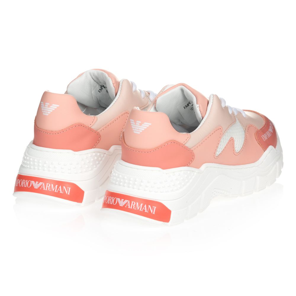 armani pink trainers