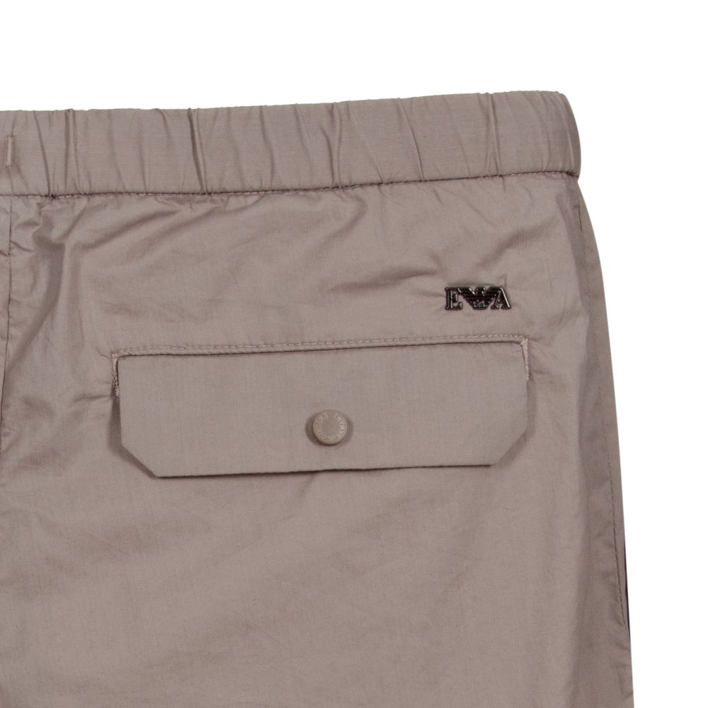 Emporio Armani-Teen Beige Logo Bermuda Shorts | Childrensalon Outlet