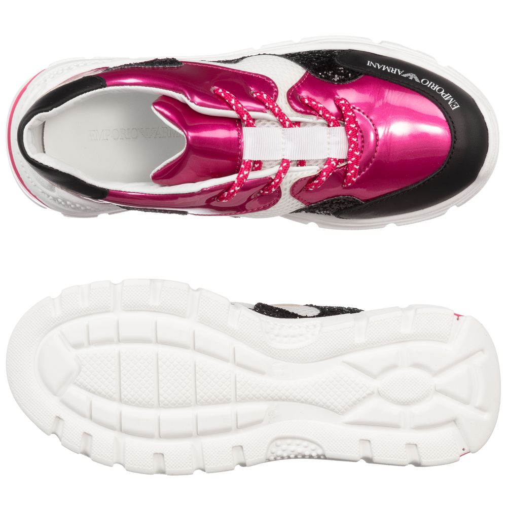 armani pink trainers