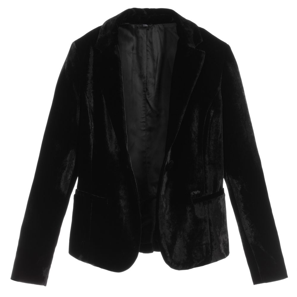 next black velvet blazer