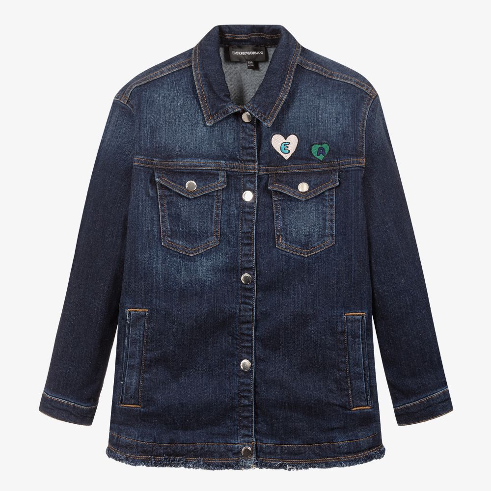 Emporio Armani - Teen Blue Denim Jacket | Childrensalon