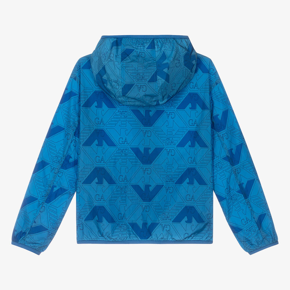 Emporio Armani - Teen Blue EA Crew Windbreaker Jacket