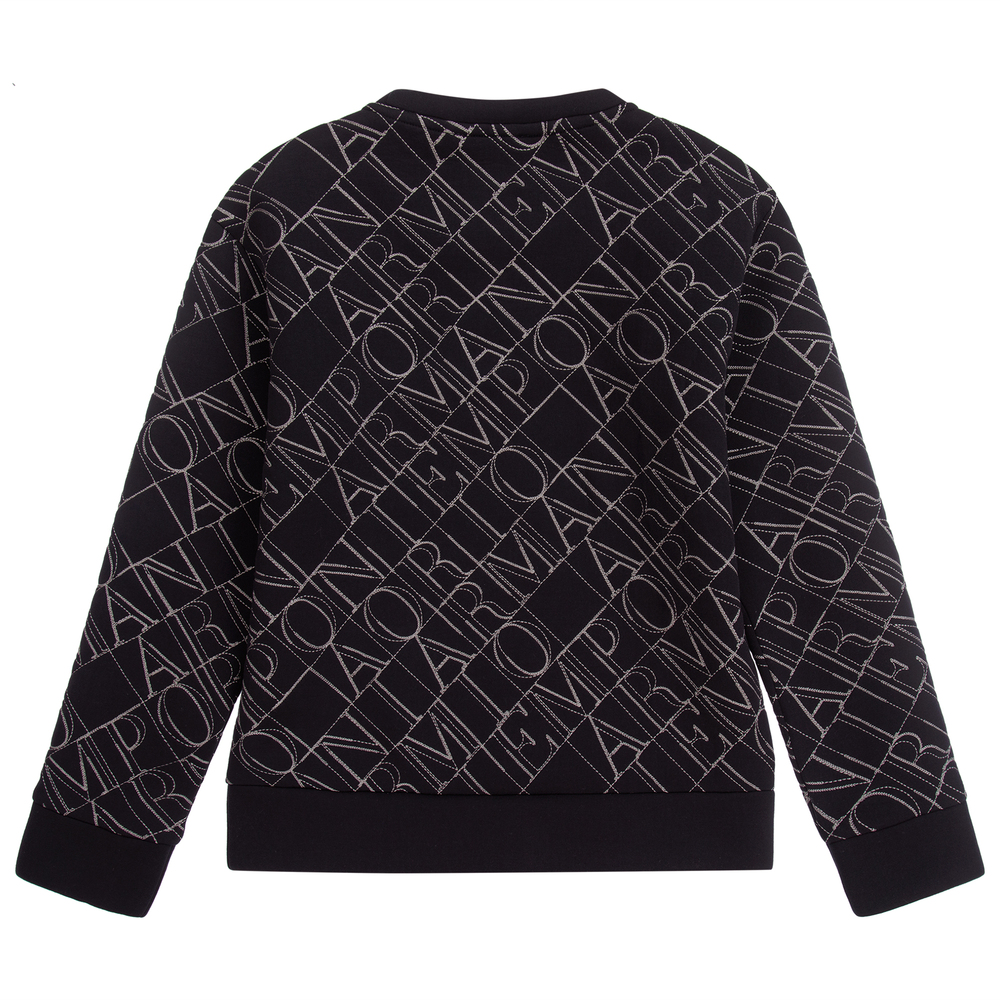 Emporio Armani-Teen Blue Logo Sweatshirt | Childrensalon Outlet