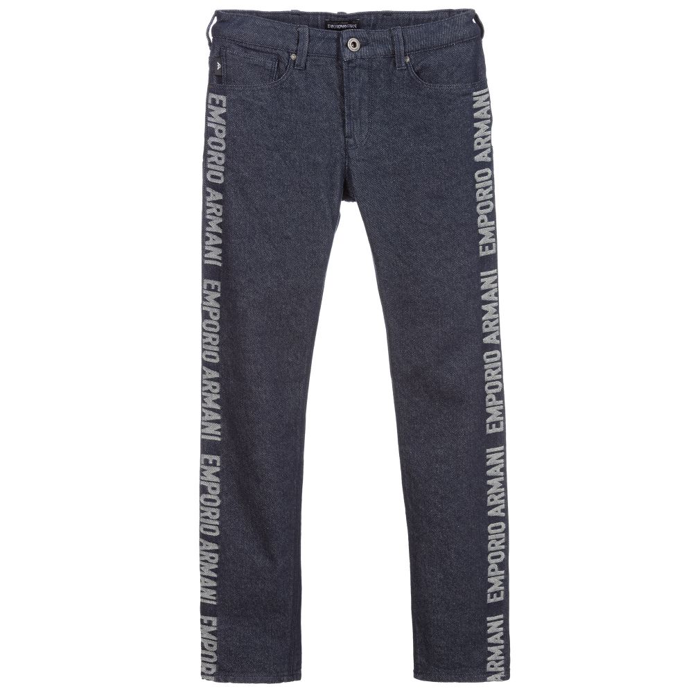 Emporio Armani - Teen Blue Regular-Fit Jeans | Childrensalon
