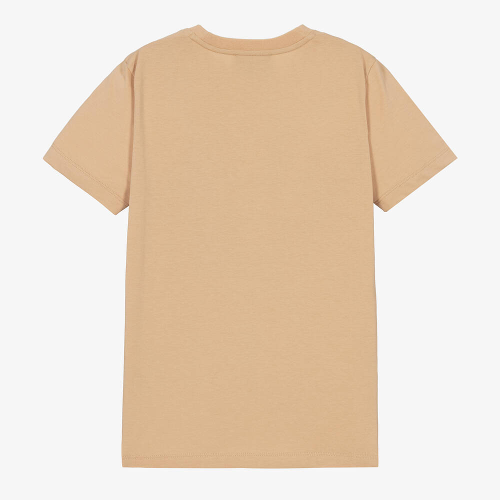 Emporio Armani - Teen Boys Beige Cotton EA T-Shirt