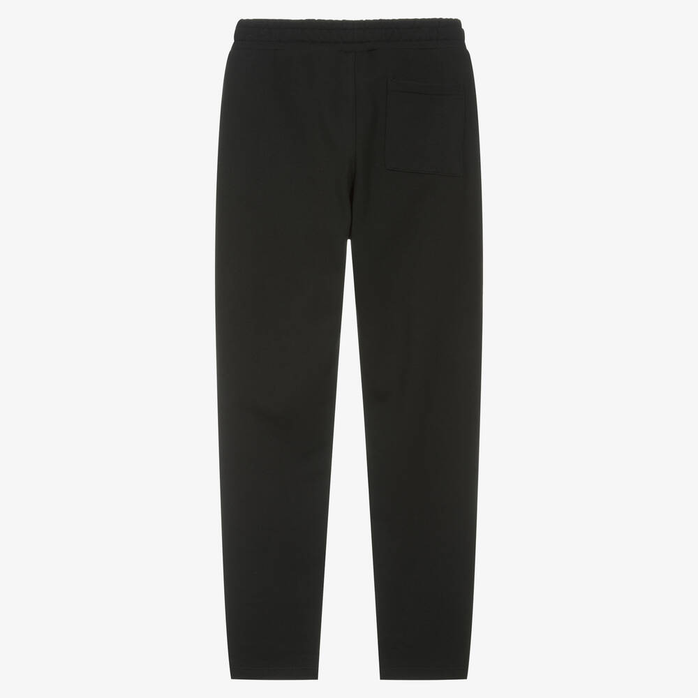 Emporio Armani-جوغرز قطن جيرسي لون أسود تينز ولادي | Childrensalon Outlet