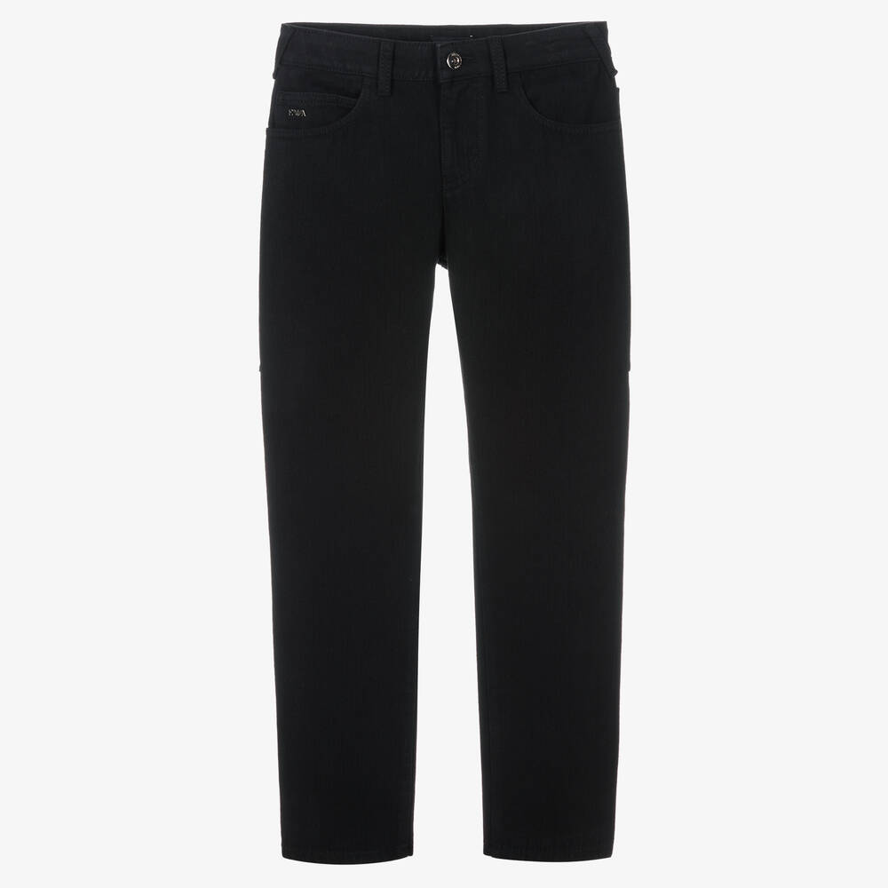 Emporio Armani - Черные джинсы для мальчиков-подростков | Childrensalon