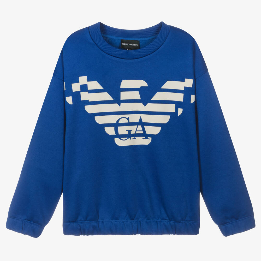 Armani sweatshirt boys clearance