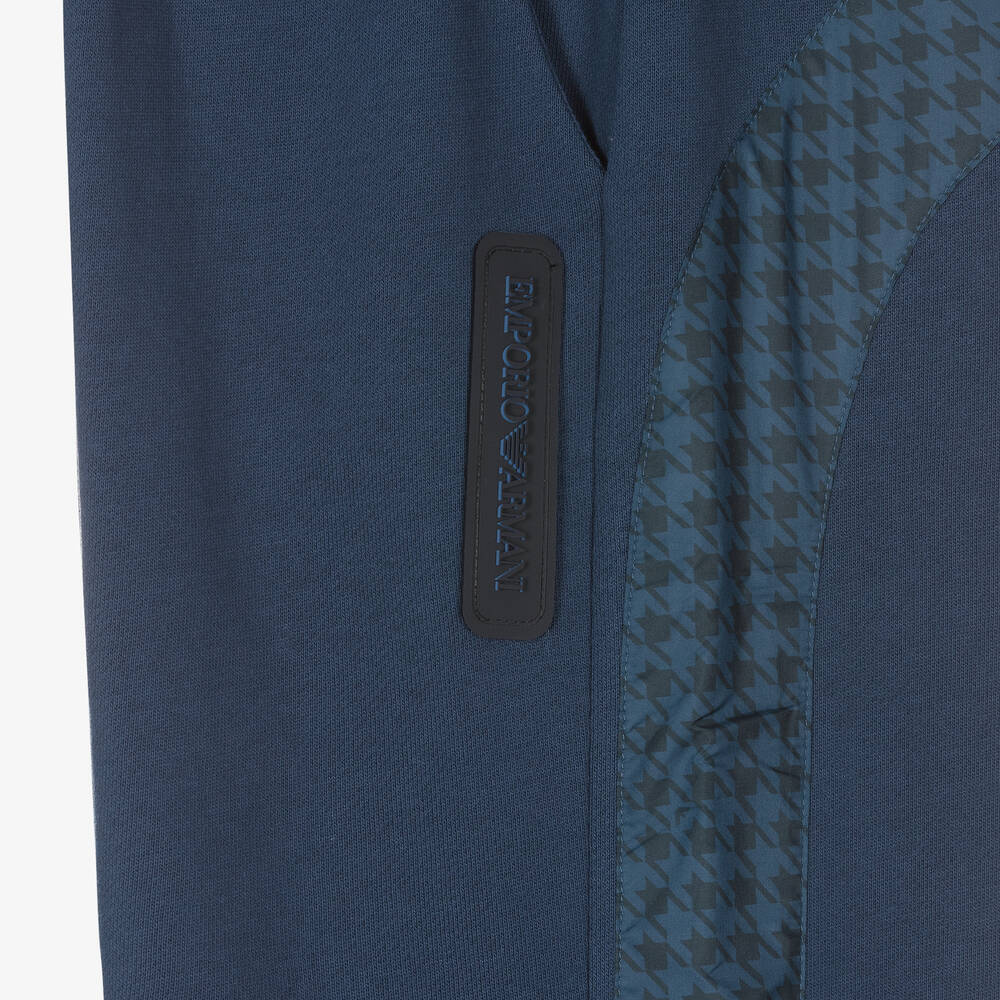 Emporio Armani-جوغرز تينز ولادي قطن لون أزرق داكن | Childrensalon Outlet