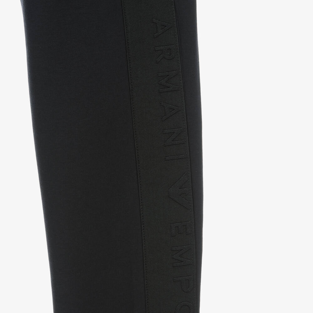 Emporio Armani-Teen Boys Blue Cotton Joggers | Childrensalon Outlet