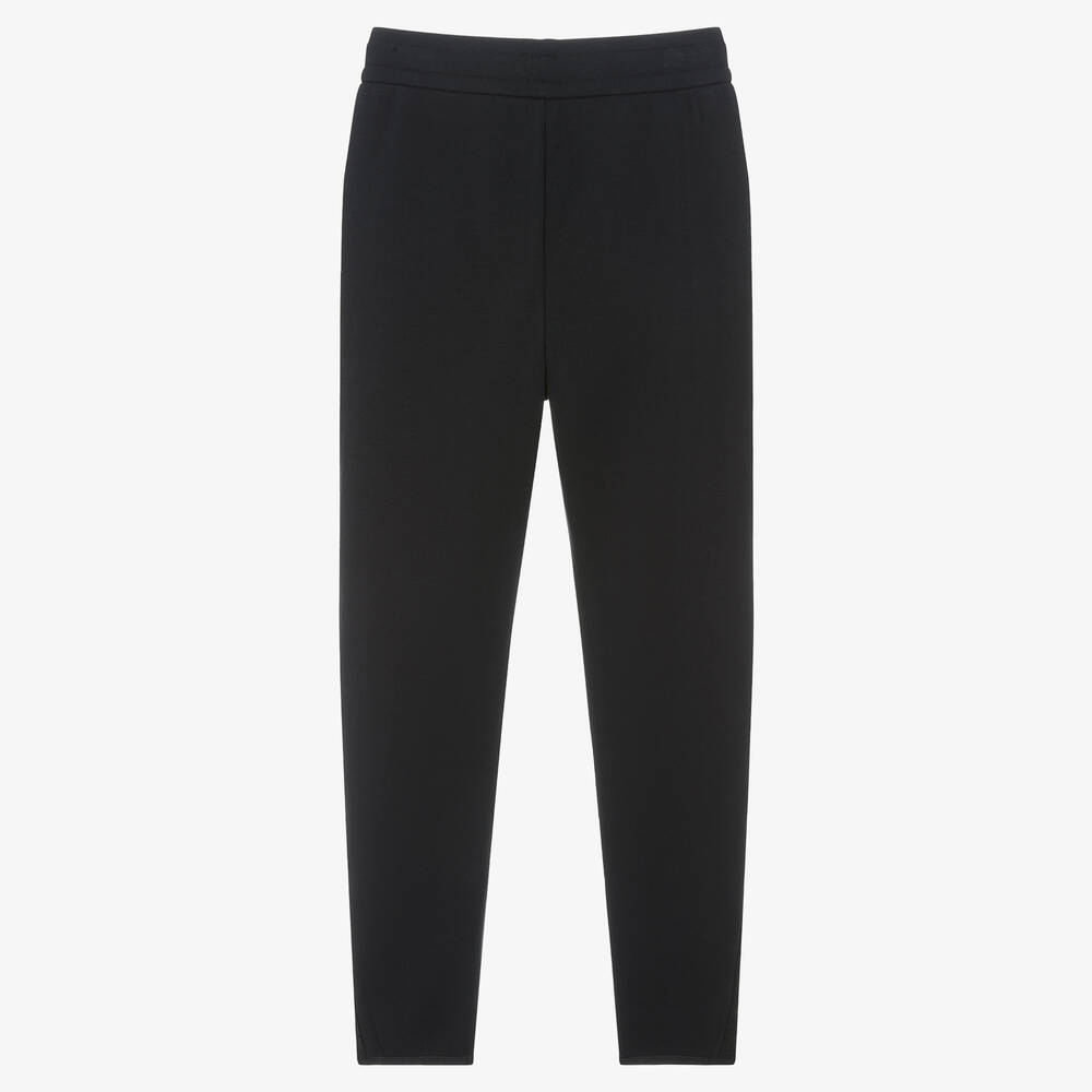 Emporio Armani-Teen Boys Blue Cotton Joggers | Childrensalon Outlet