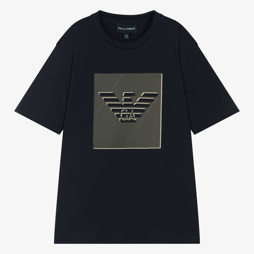 Teen Boys Blue Cotton T Shirt