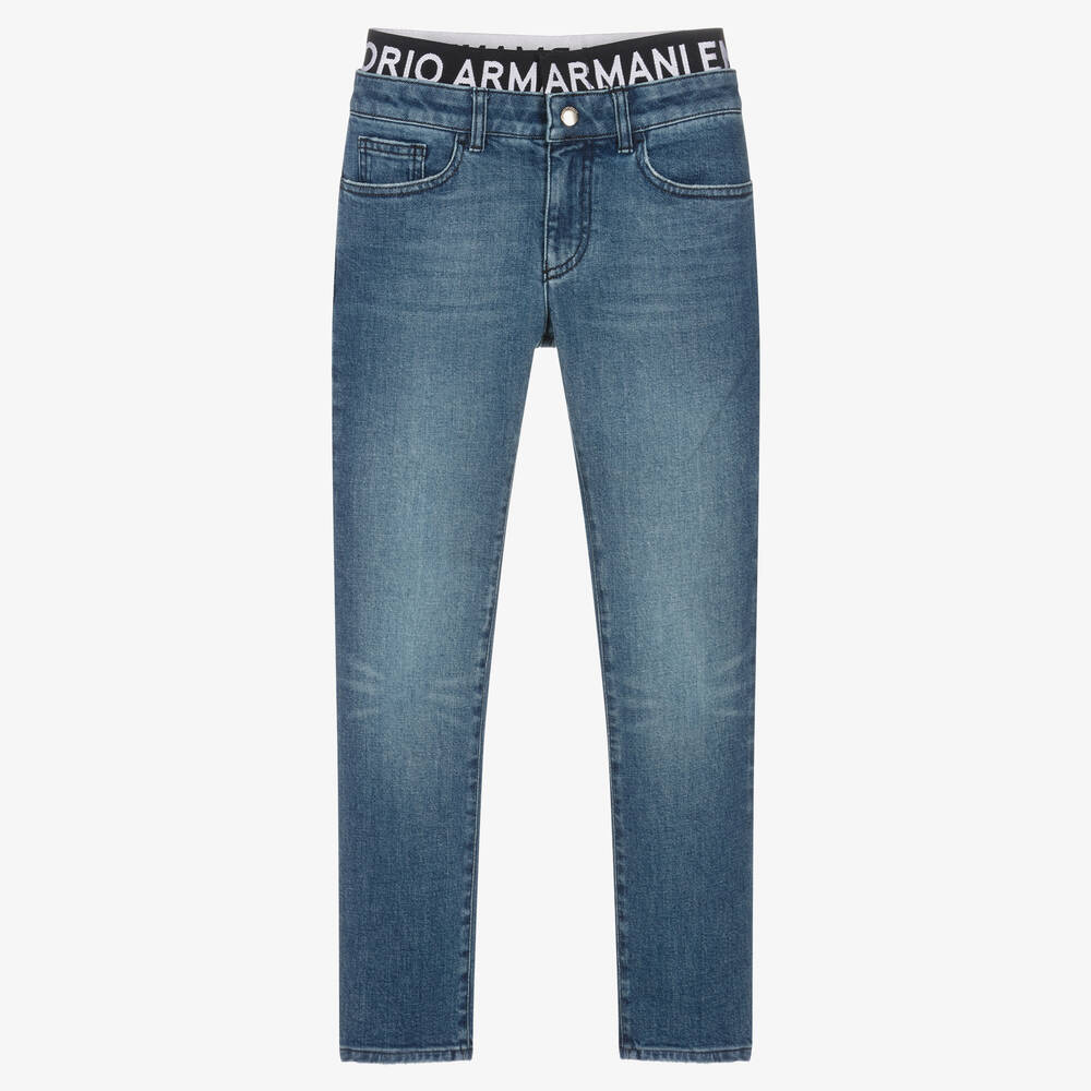 Emporio Armani - Jean en denim ado garçon | Childrensalon