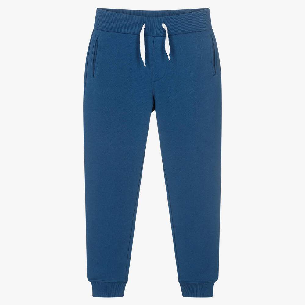 Emporio Armani-Teen Boys Blue Earctic Joggers | Childrensalon Outlet