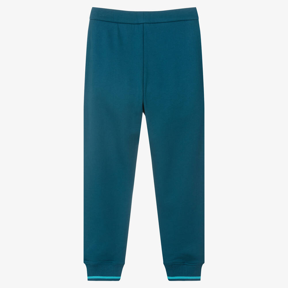 Emporio Armani-Teen Boys Blue Logo Joggers | Childrensalon Outlet