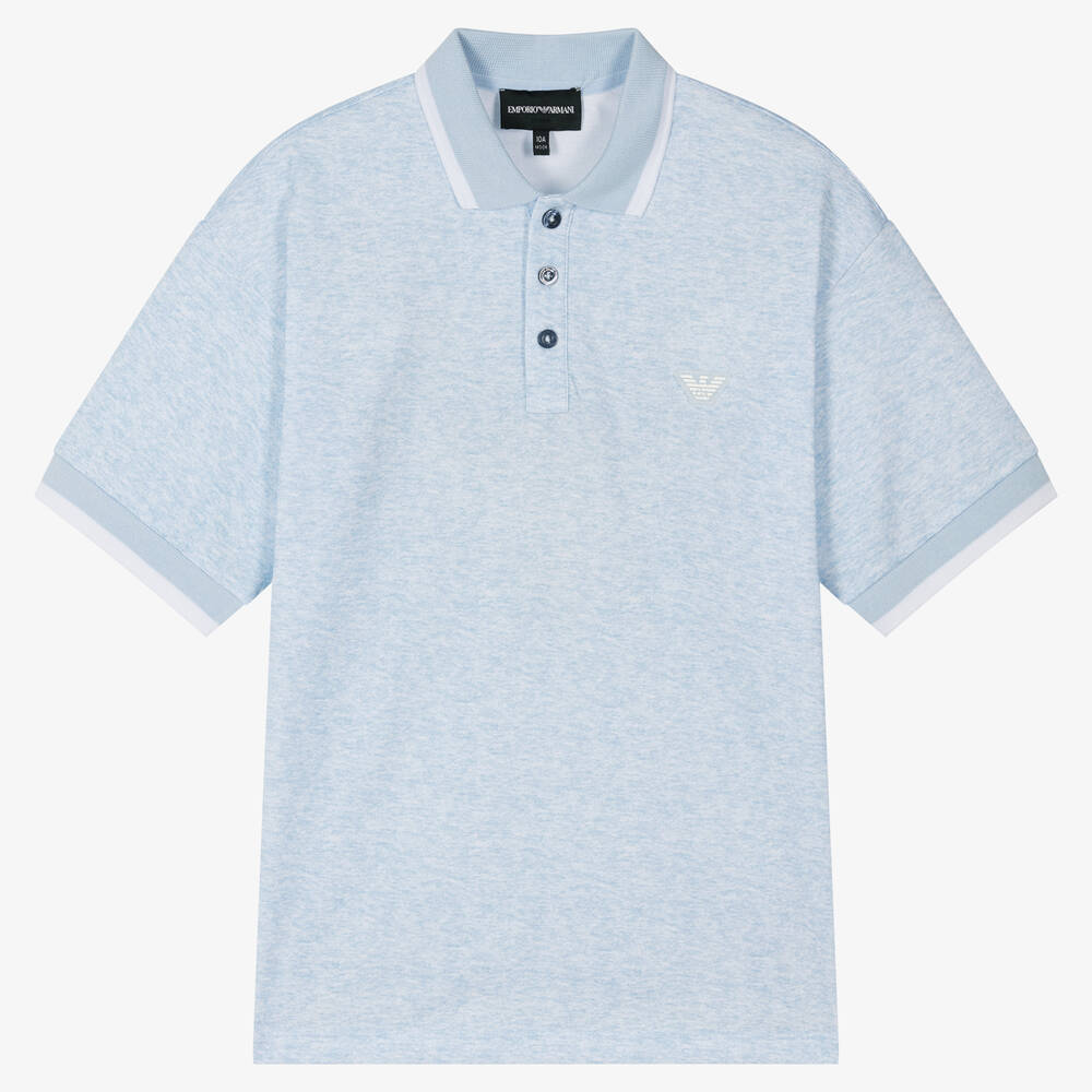 Emporio Armani - Blaues Teen Poloshirt für Jungen | Childrensalon
