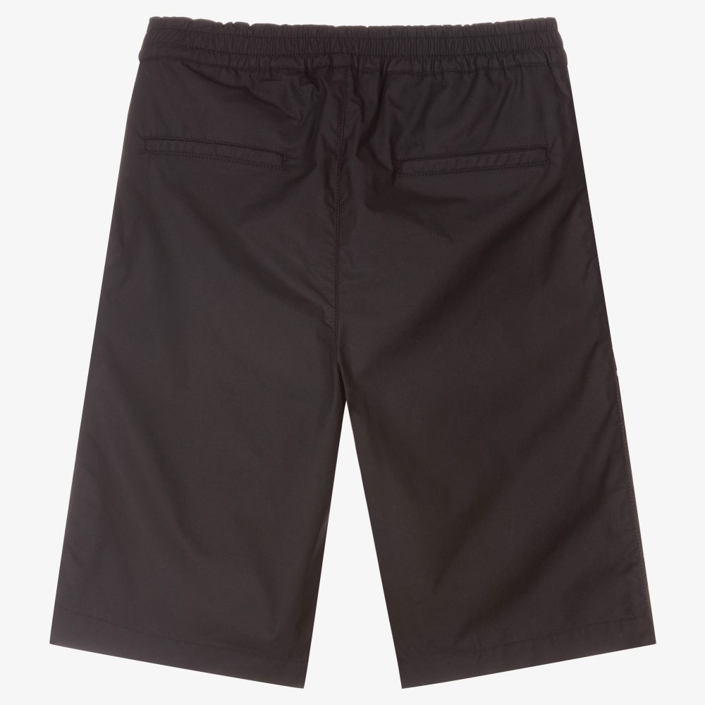 Emporio Armani-Teen Boys Blue Logo Shorts | Childrensalon Outlet