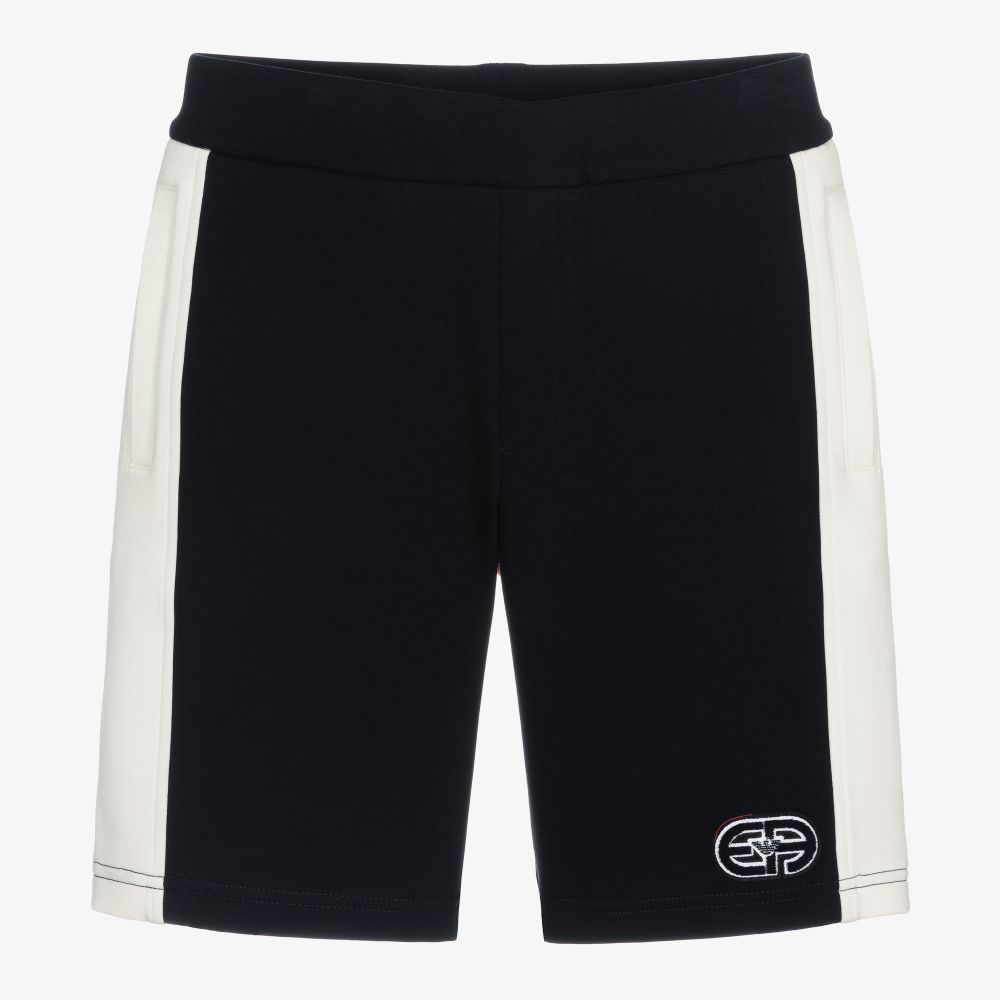 Emporio Armani-Teen Boys Blue & Red Shorts | Childrensalon Outlet