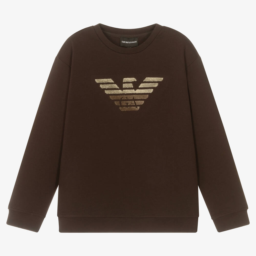 Emporio Armani - Braunes Teen Sweatshirt (J) | Childrensalon