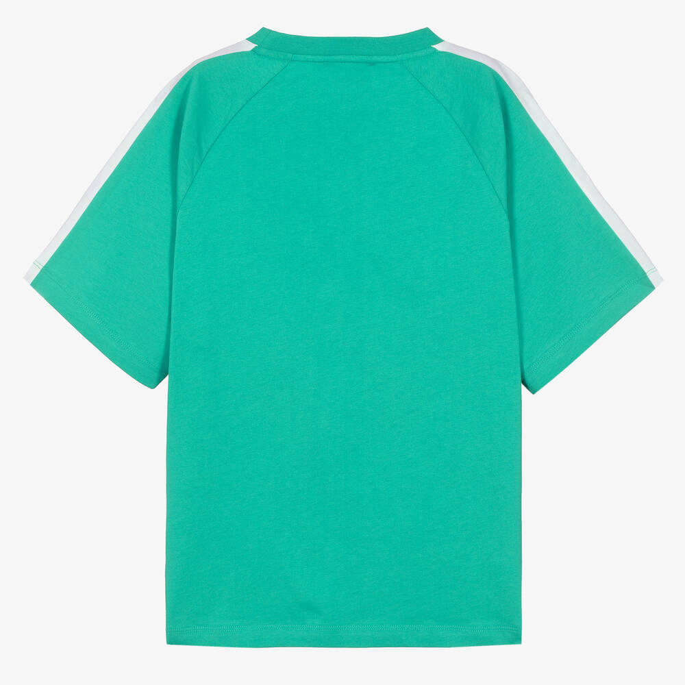 إEmporio Armani-تيشيرت تينز ولادي قطن لون أخضر | Childrensalon Outlet