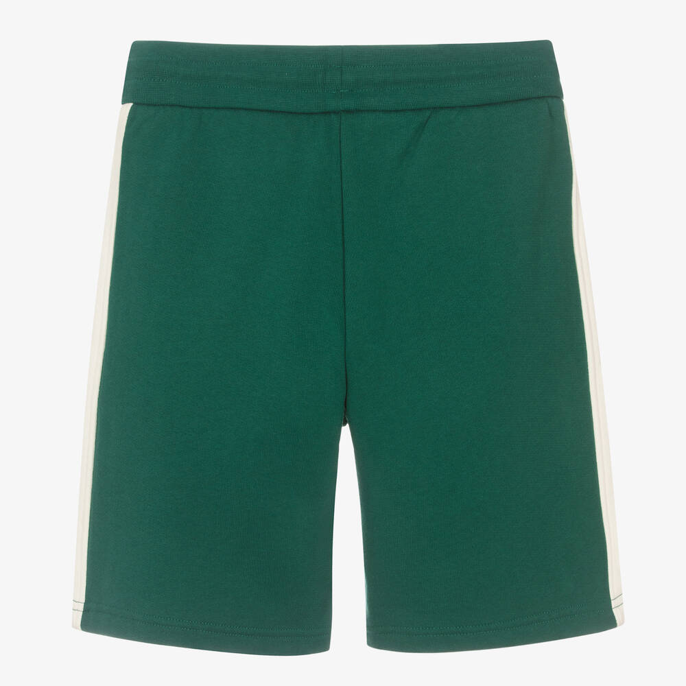 Emporio Armani-Teen Boys Green Cotton Shorts | Childrensalon Outlet