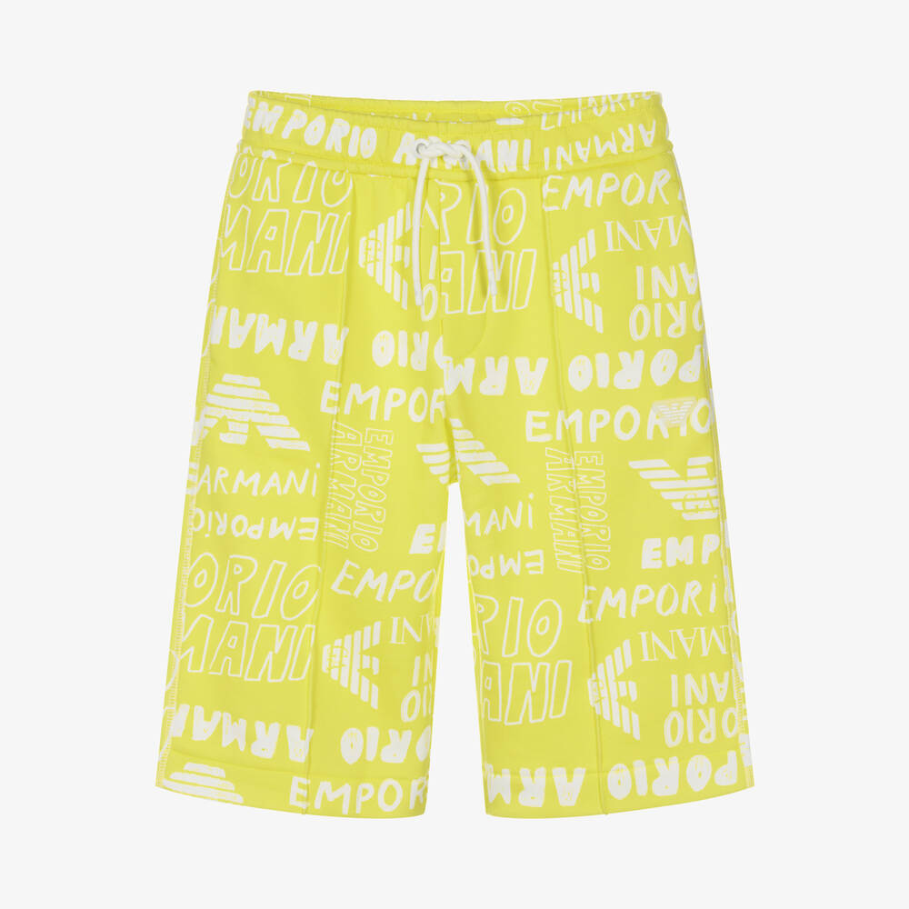 Emporio Armani - Grüne Teen Jersey-Shorts | Childrensalon